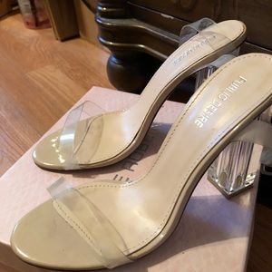 Public desire Perspex heels size 8